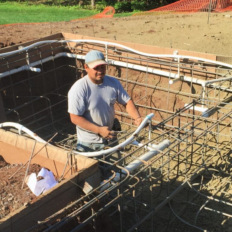 Rebar Work in preparation for Gunite Application