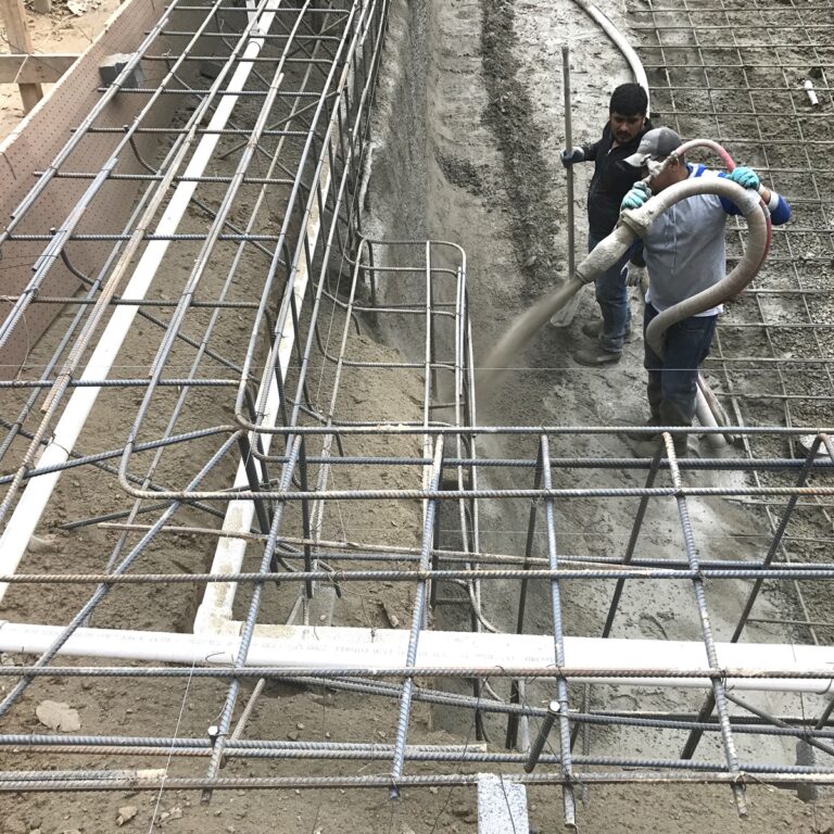 Gunite Filling
